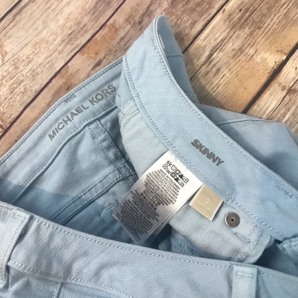 Michael Kors Powder Blue Skinny Jeans - Picture 3 of 7